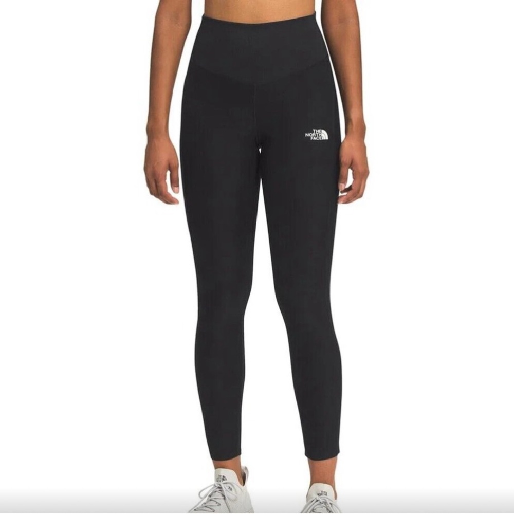 New w Tags! North Face Women Dune Sky 7/8 Tights Black XS Side Pocket High Rise